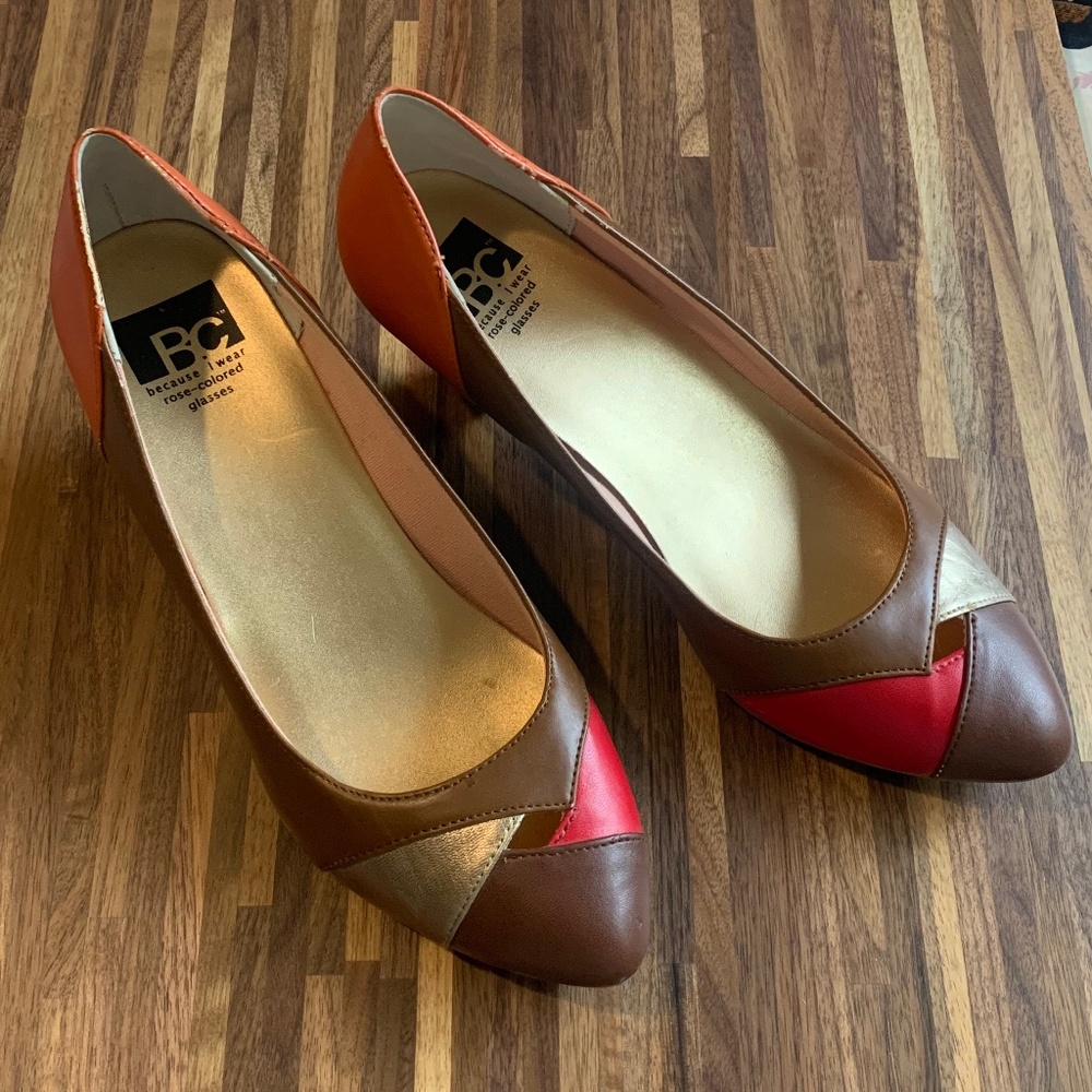 Retro Patchwork Pumps